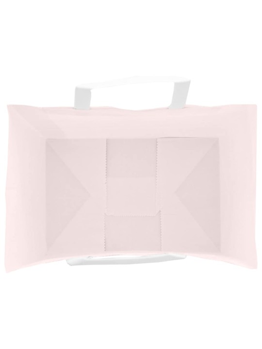 Papírové tašky 50 ks s uchy růžové 32x22x28 cm