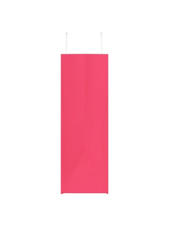 Papírové tašky 50 ks s uchy růžové 54x15x49 cm