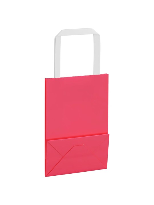 Papírové sáčky 250 ks s uchy růžové 15x8x21 cm