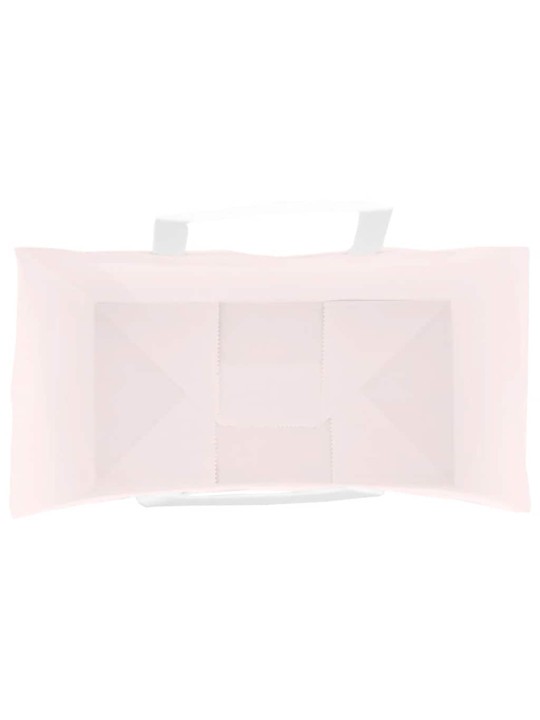 Papírové sáčky 250 ks s uchy růžové 21x11x36 cm