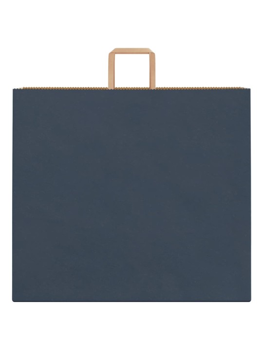 Papírové tašky 50 ks s uchy modrá 54x15x49 cm