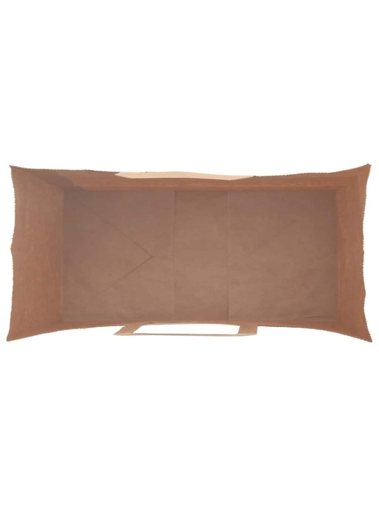 Papírové tašky 50 ks s uchy zelené 26x12x35 cm