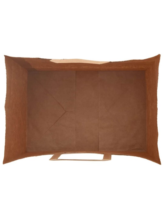 Papírové tašky 250 ks s uchy zelené 32x22x24 cm
