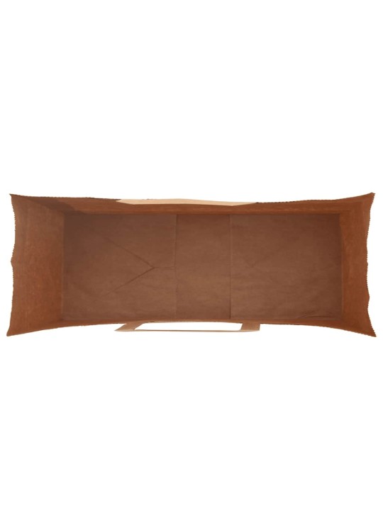 Papírové tašky 250 ks s uchy zelená 45x17x48 cm