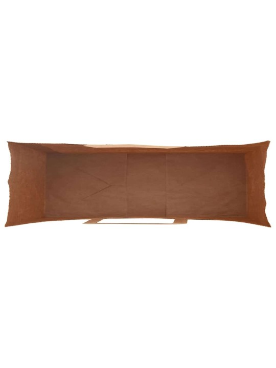Papírové tašky 250 ks s uchy zelené 54x15x49 cm