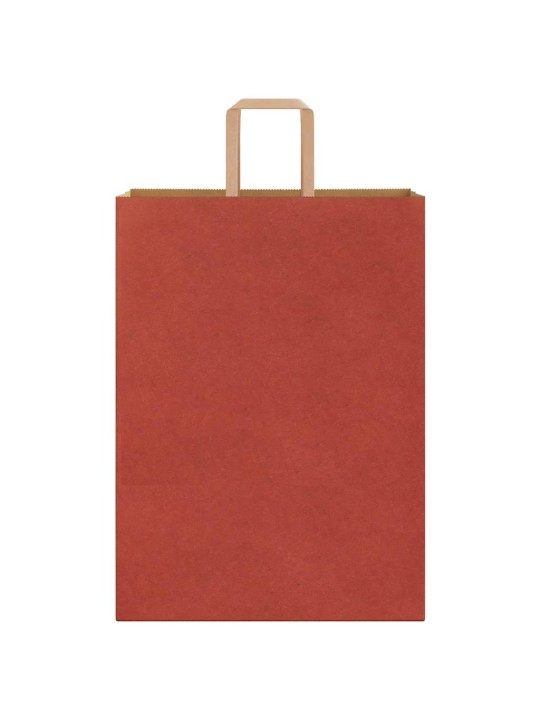 Papírové tašky 50 ks s uchy červené 32x17x44 cm