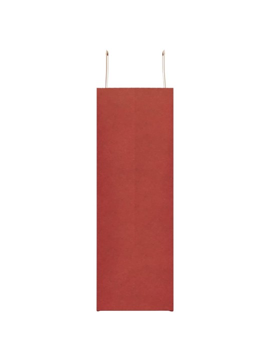 Papírové tašky 50 ks s uchy červené 45x17x48 cm
