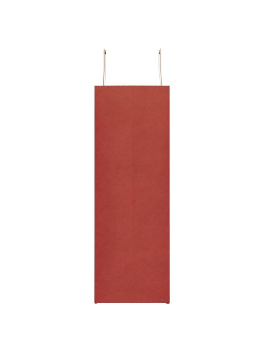 Papírové tašky 250 ks s uchy červené 45x17x48 cm