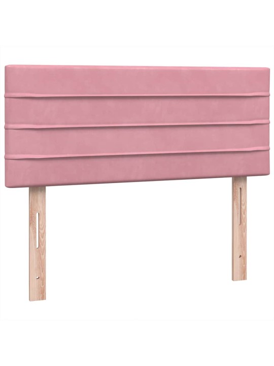 Box spring postel s matrací růžová 120x220 cm samet
