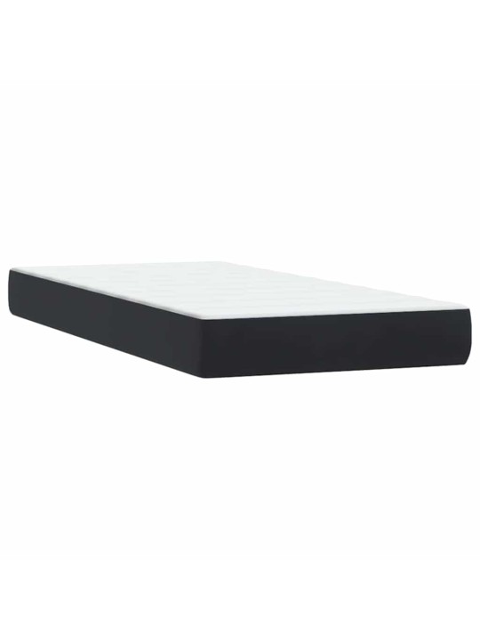 Box spring postel s matrací černý 80x220 cm samet