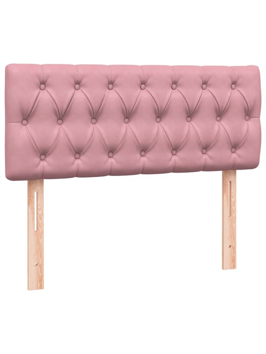 Box spring postel s matrací růžová 120x220 cm samet
