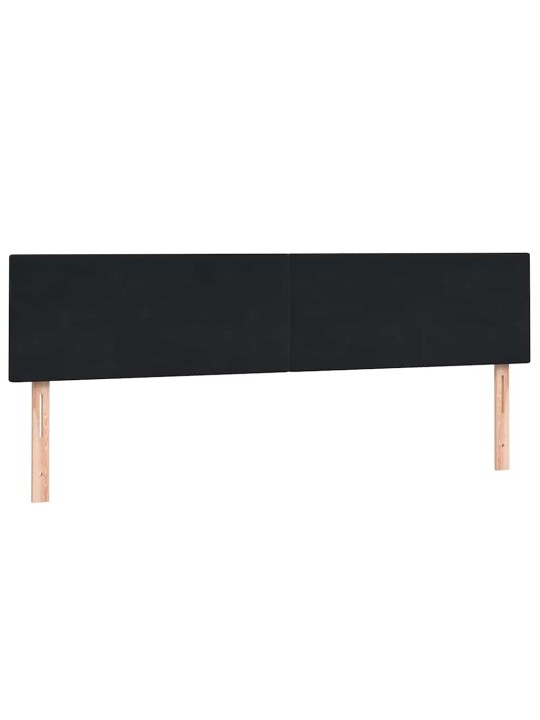Box spring postel s matracemi černá 200x210 cm samet