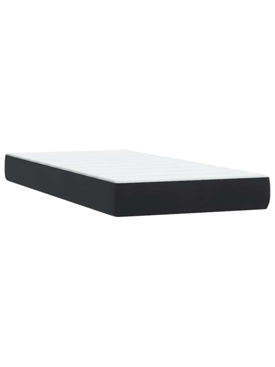 Box spring postel s matracemi černá 200x210 cm samet
