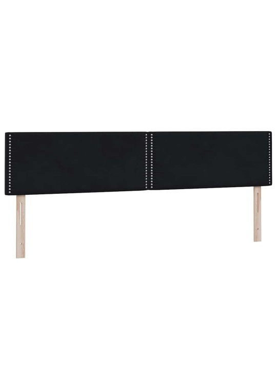 Box spring postel s matracemi černá 200x210 cm samet