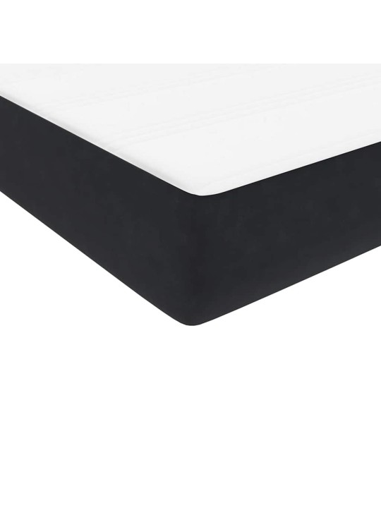 Box spring postel s matracemi černá 200x210 cm samet