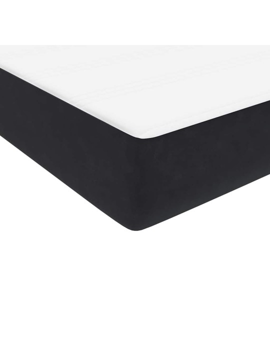 Box spring postel s matracemi černá 200x210 cm samet