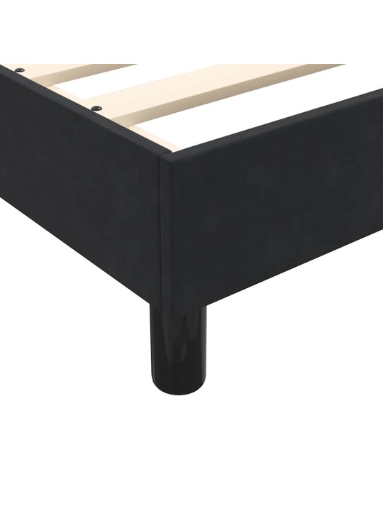 Box spring postel s matracemi černá 200x210 cm samet