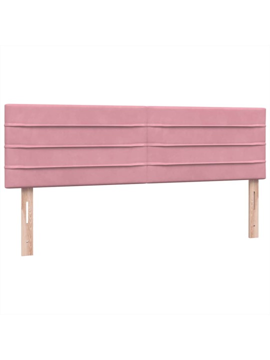 Box spring postel s matrací růžová 140x210 cm samet