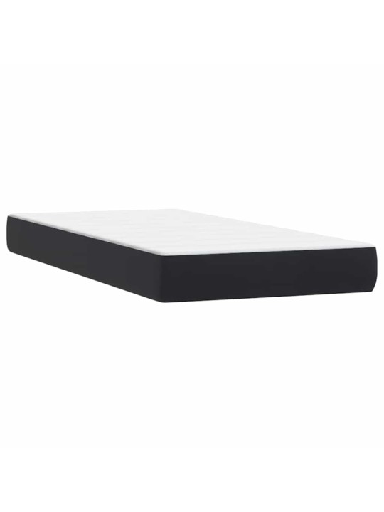 Box spring postel s matracemi černá 200x210 cm samet