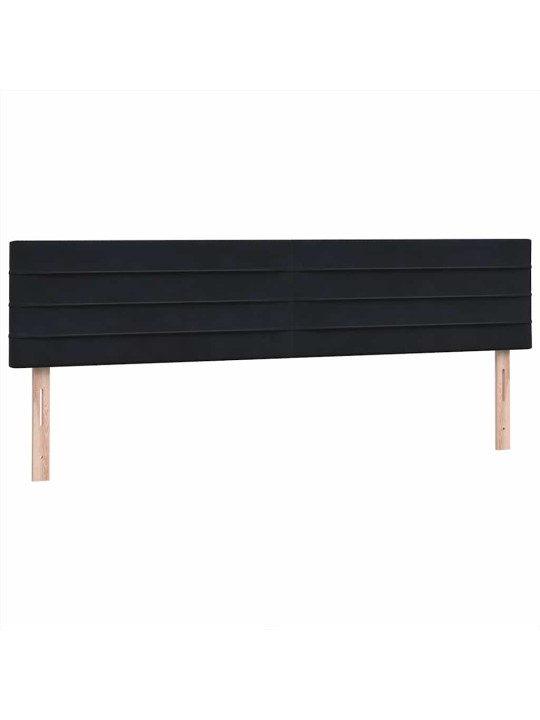 Box spring postel s matracemi černá 200x210 cm samet