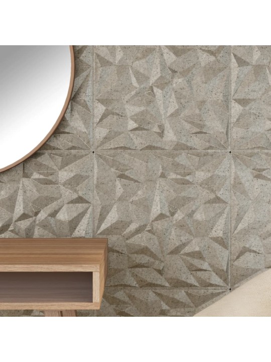 Nástěnné panely 12 ks betonové 50 x 50 cm xps 3 m² ametyst