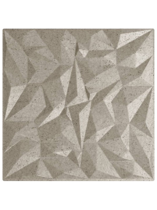Nástěnné panely 24 ks betonové 50 x 50 cm XPS 6 m² ametyst