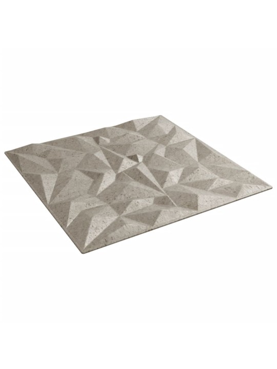 Nástěnné panely 24 ks betonové 50 x 50 cm XPS 6 m² ametyst