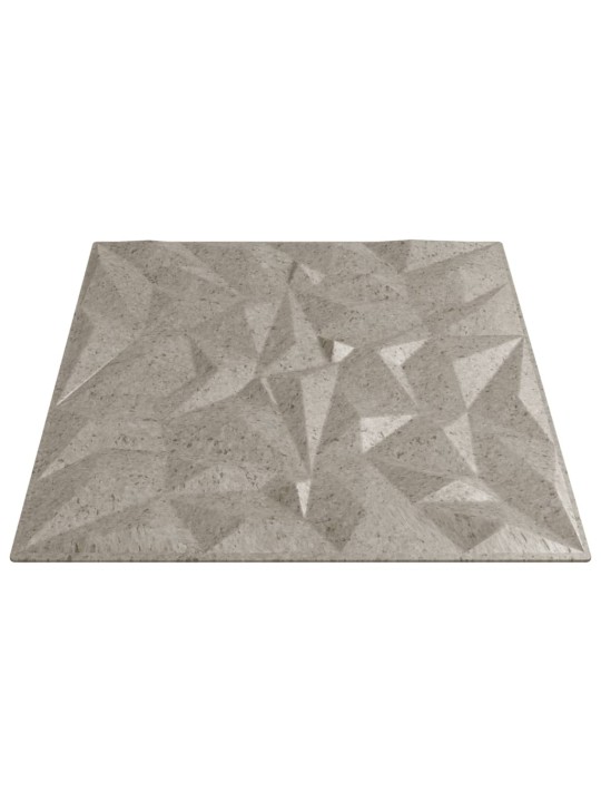 Nástěnné panely 24 ks betonové 50 x 50 cm XPS 6 m² ametyst