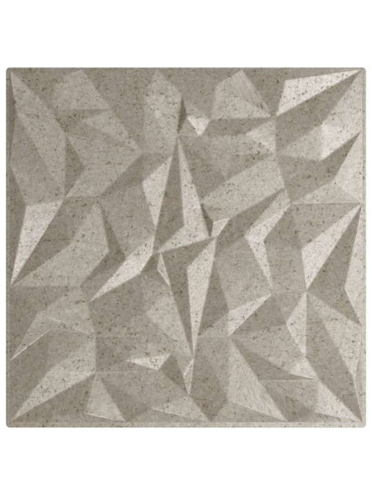 Nástěnné panely 48 ks betonové 50 x 50 cm xps 12 m² ametyst