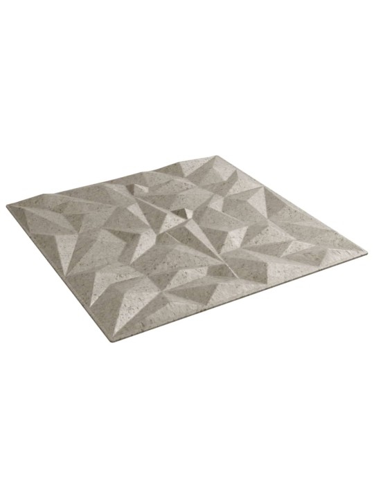 Nástěnné panely 48 ks betonové 50 x 50 cm xps 12 m² ametyst