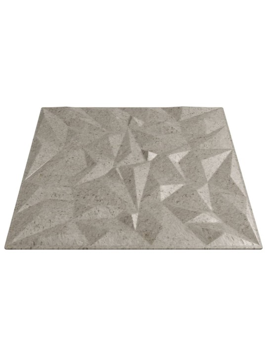 Nástěnné panely 48 ks betonové 50 x 50 cm xps 12 m² ametyst