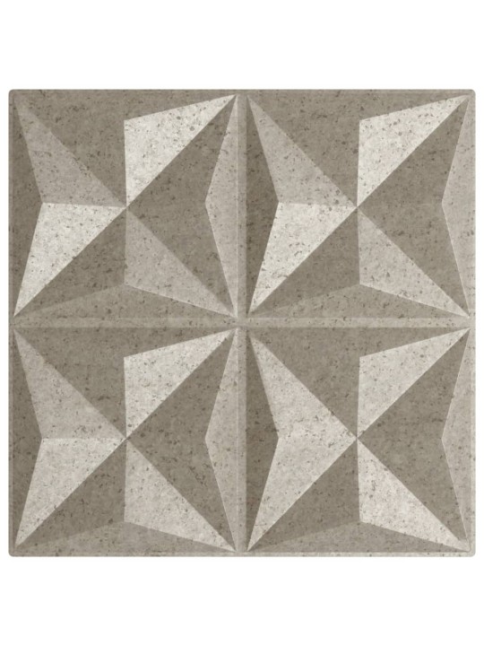 Nástěnné panely 12 ks betonové 50 x 50 cm xps 3 m² origami