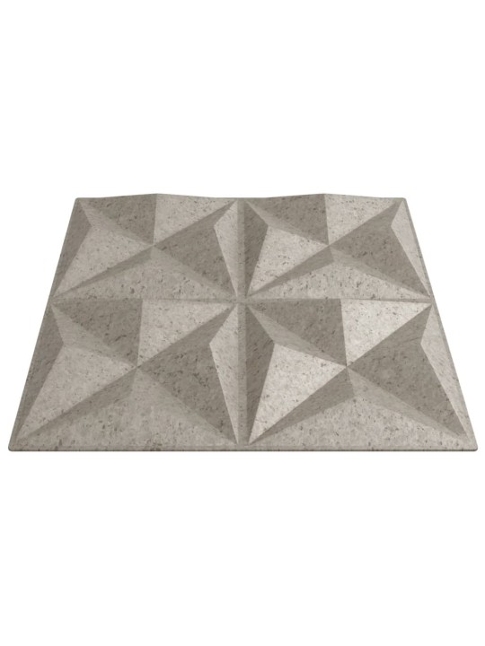 Nástěnné panely 12 ks betonové 50 x 50 cm xps 3 m² origami