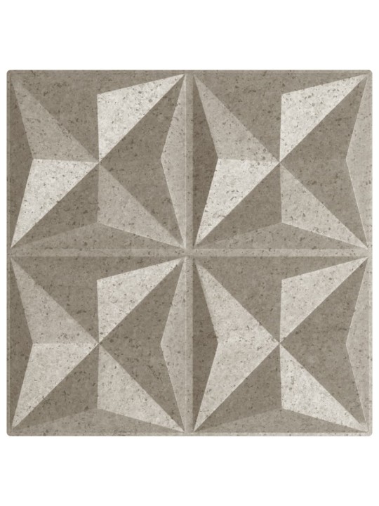 Nástěnné panely 24 ks betonové 50 x 50 cm XPS 6 m² origami