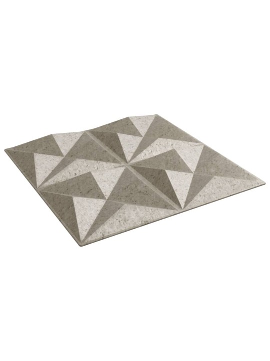 Nástěnné panely 24 ks betonové 50 x 50 cm XPS 6 m² origami