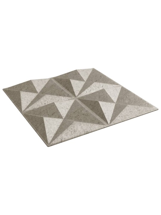 Nástěnné panely 48 ks betonové 50 x 50 cm xps 12 m² origami