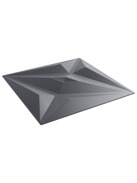 Nástěnné panely 12 ks šedé 50 x 50 cm XPS 3 m² hvězda