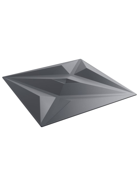 Nástěnné panely 24 ks šedé 50 x 50 cm XPS 6 m² hvězda