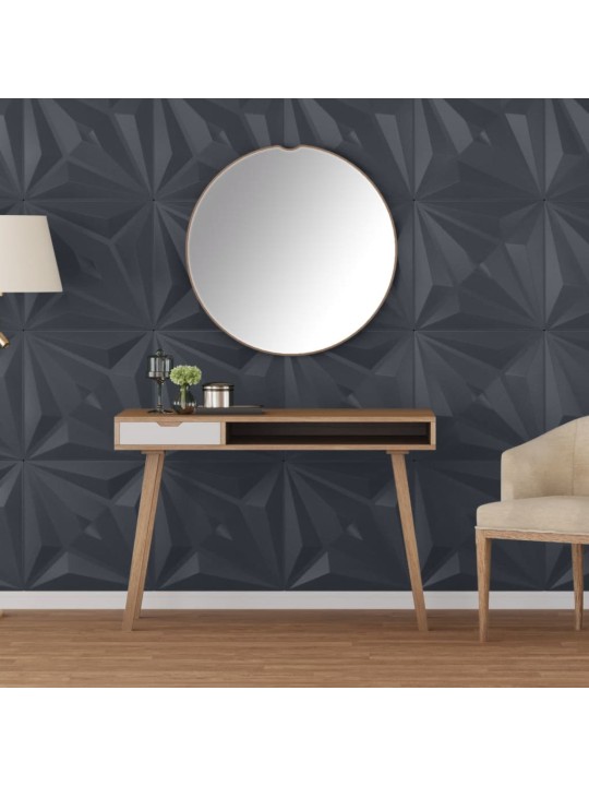 Nástěnné panely 24 ks šedé 50 x 50 cm XPS 6 m² hvězda