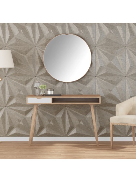 Nástěnné panely 12 ks betonové 50 x 50 cm xps 3 m² hvězda