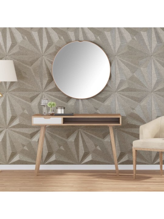 Nástěnné panely 48 ks betonové 50 x 50 cm xps 12 m² hvězda
