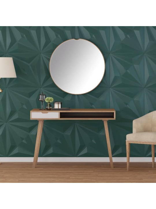 Nástěnné panely 48 ks zelené 50 x 50 cm xPS 12 m² hvězda