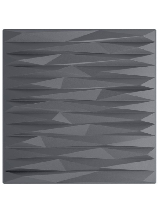 Nástěnné panely 24 ks šedé 50 x 50 cm XPS 6 m² kámen