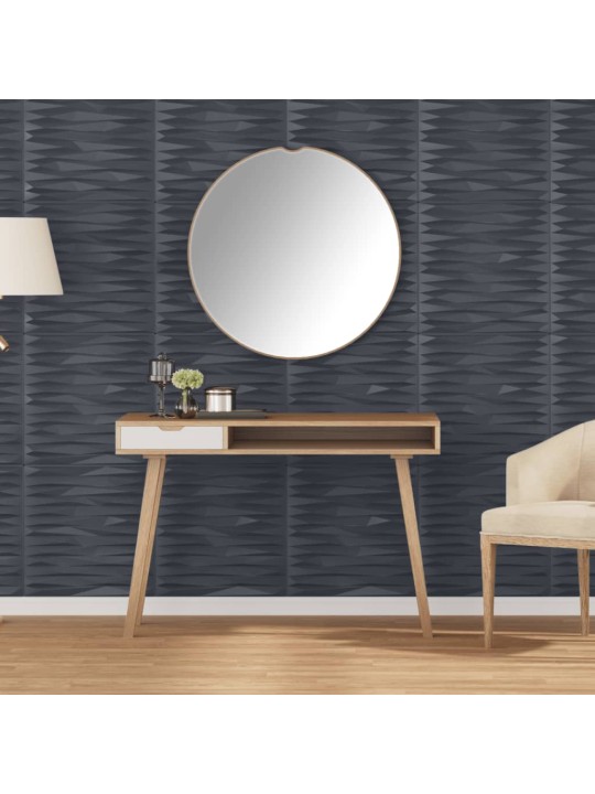 Nástěnné panely 48 ks šedé 50 x 50 cm XPS 12 m² kámen