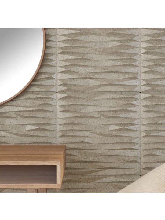 Nástěnné panely 24 ks betonové 50 x 50 cm xps 6 m² kámen