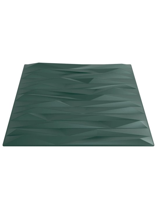 Nástěnné panely 24 ks zelené 50 x 50 cm XPS 6 m² kámen