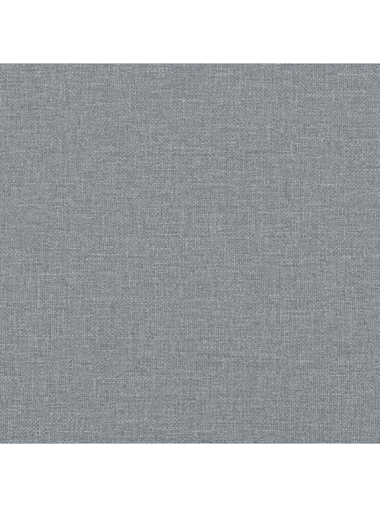 Houpací křeslo s podnožkou světle šedé textil