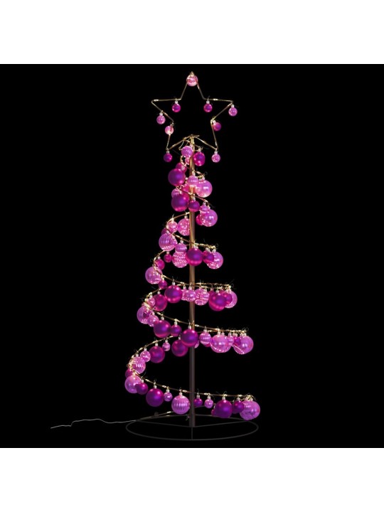 LED vánoční stromek s ozdobami 80 teple bílých LED 120 cm