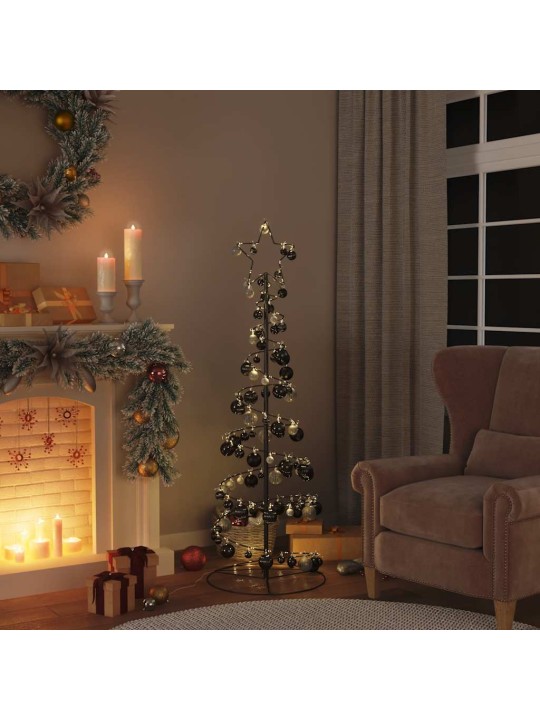 Led vánoční stromek s ozdobami 100 teple bílých led 150 cm