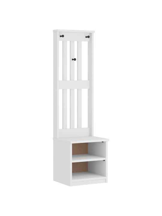 Předsíňový strom sandens bílá 45x40x159,5 cm borovicový masiv